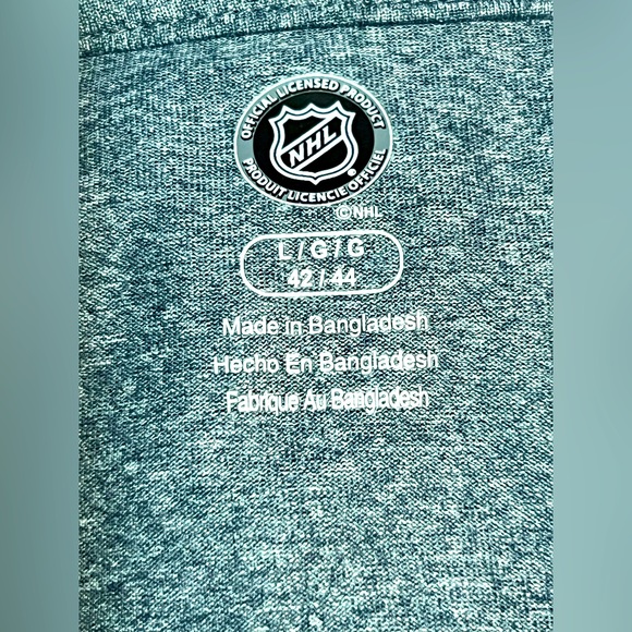 Boston Bruins T Shirt Men Large 42/44 Adult Gray Long Sleeve Active NHL Hockey - Picture 4 of 4